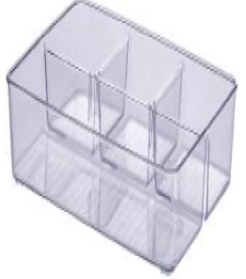 Imagem de capa de Organizador Diamond C/divisorias 34x24x6 Cristal Ref 905