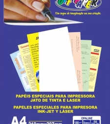 Imagem de capa de Papel Opaline 180g/m² Branco Com 50 Folhas - Offpaper