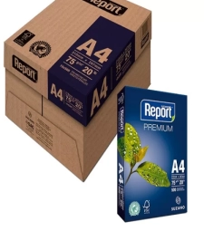 Imagem de capa de Papel Sulfite A4 75g/m² Branco Caixa Com 10 Resmas - Report