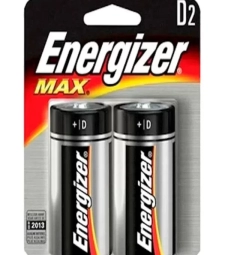 Imagem de capa de Pilha Alcalina Grande D Pacote Com 2 Un - Energizer Max - 24971