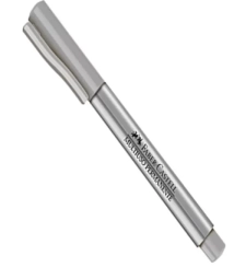 Imagem de capa de Marcador Permanente Multiuso Prata 1.0mm - Faber Castell