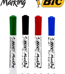 Imagem de capa de Pincel Para Quadro Branco RecarregÁvel Azul Marking - Caixa Com 12 Unid - Bic