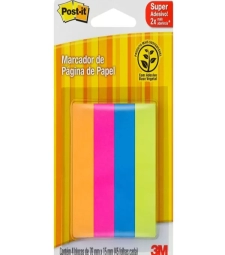 Imagem de capa de Marcador De PÁgina Adesivo Flags 76mm X 15mm Com 4 Cores - 3m