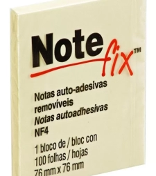 Imagem de capa de Bloco Adesivo Notefix 76mm X 76mm Amarelo Com 100 Folhas - 3m