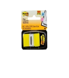 Imagem de capa de Marcador De PÁgina Adesivo 25mm X 43mm Flags Amarelo Com 50 Folhas - 3m