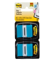Imagem de capa de Marcador De PÁgina Adesivo  25mm X 43mm Flags Azul Com 100 Folhas - 3m