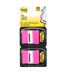 Imagem de capa de Marcador De PÁgina Adesivo 25mm X 43mm Flags Rosa Com 100 Folhas - 3m