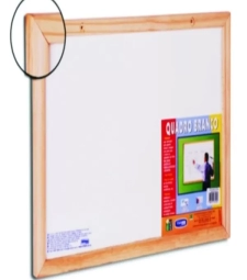 Imagem de capa de Quadro Branco 120x90 Moldura De Madeira Popular - Cortiarte - Pa001314     