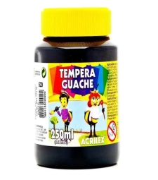 Imagem de capa de Tinta Guache 250ml Preta Pacote Com 3 Un - Acrilex - 520