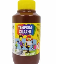 Imagem de capa de Tinta Guache 250ml Marrom - Acrilex - 531