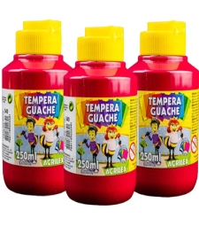 Imagem de capa de Tinta Guache 250ml Magenta Pacote Com 3 Un - Acrilex - 549