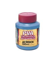 Imagem de capa de Tinta Pva Fosca Para Artesanato 100ml Azul Celeste - Acrilex - 503