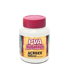 Imagem de capa de Tinta Pva Fosca Para Artesanato 100ml Branca - Acrilex - 519