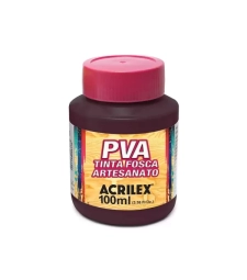 Imagem de capa de Tinta Pva Fosca Para Artesanato 100ml Bordeax - Acrilex - 595