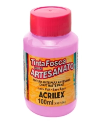 Imagem de capa de Tinta Pva Fosca Para Artesanato 100ml OrquÍdea - Acrilex 915