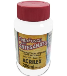 Imagem de capa de Tinta Pva Fosca Para Artesanato 250ml Branco - Acrilex 519