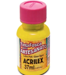 Imagem de capa de Tinta Pva Fosca Para Artesanato 37ml Amarelo Ouro - Acrilex 505