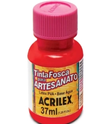 Imagem de capa de Tinta Pva Fosca Para Artesanato 37ml Vermelho Fogo - Acrilex 507