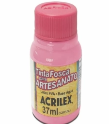 Imagem de capa de Tinta Pva Fosca Para Artesanato 37ml Rosa - Acrilex 537