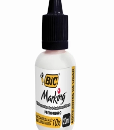 Imagem de capa de Tinta Para Pincel De Quadro Branco - Preto 20ml Marking - Caixa Com 12 Unid - Bi