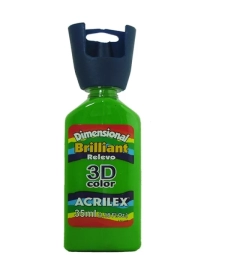 Imagem de capa de Tinta Dimensional Relevo Brilhante 35ml Verde Abacate - Acrilex 572