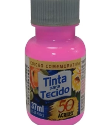 Imagem de capa de Tinta Para Tecido Fosca 37ml Rosa Escuro - Acrilex 542