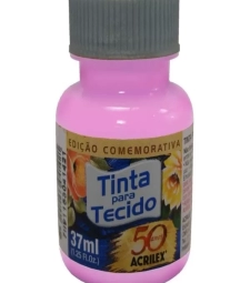 Imagem de capa de Tinta Para Tecido Fosca 37ml Rosa Ciclame - Acrilex 581