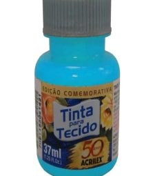 Imagem de capa de Tinta Para Tecido Fosca 37ml Acqua Marina - Acrilex 803