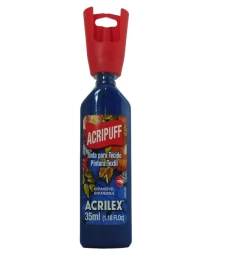 Imagem de capa de Tinta Para Tecido Acripuff 35ml Azul Turquesa - Acrilex 501