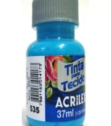 Imagem de capa de Tinta Para Tecido Fosca 37ml Azul Mar - Acrilex 535