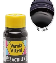 Imagem de capa de Verniz Vitral 37ml Preto - Acrilex 520